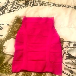 Xs Bebe pink bandage skirt